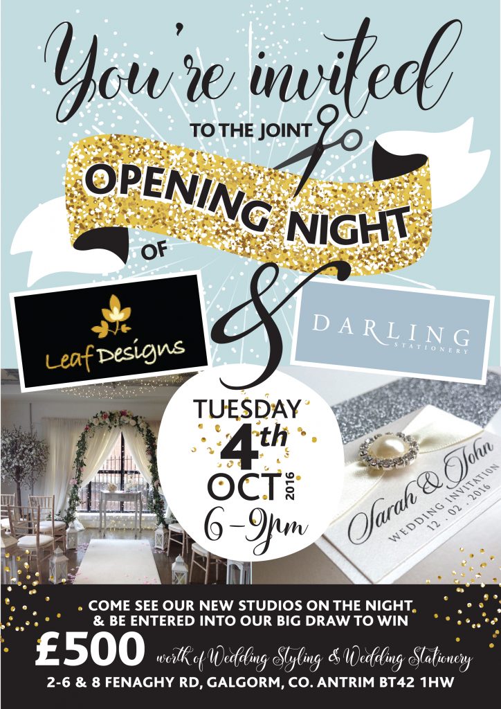 Leaf Design & Darling open night facebook advert