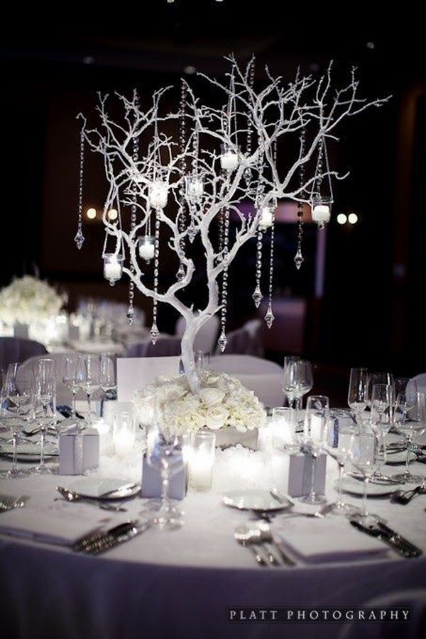 3. Inspiration for this icy centrepiece was taken from Hative