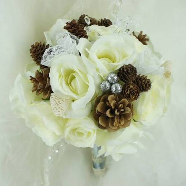 2b. This pine cone-infused bouquet epitomises winter. Floral Yome