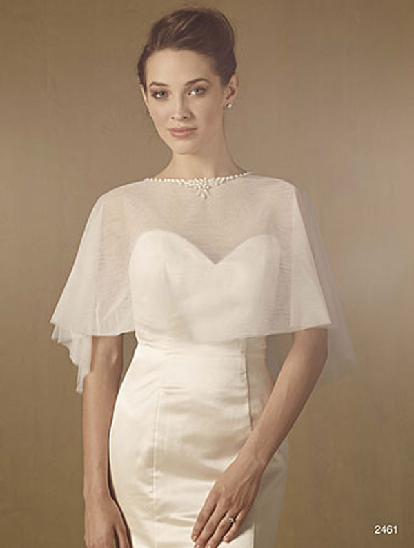 3a. Beaded Capelet, Alfred Angelo