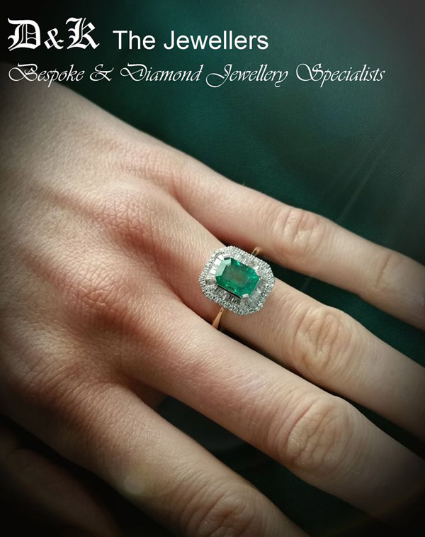 3. Coloured, precious stone rings also make exquisite engagement rings