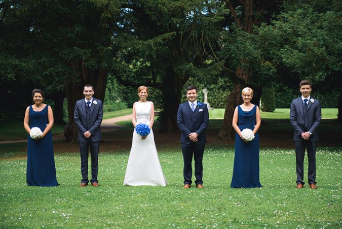 Classic blue & white wedding