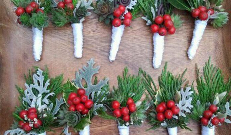 8. Christmas Button Holes. Inspired by Etsy