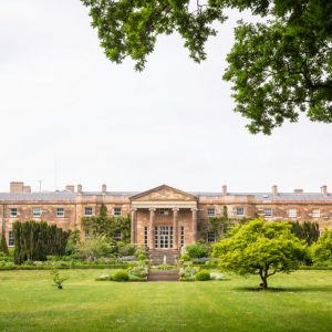 The South Terrace, looking north from the lawn.