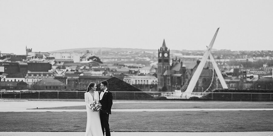 Kate and Jason – Ebrington Square – panoramic